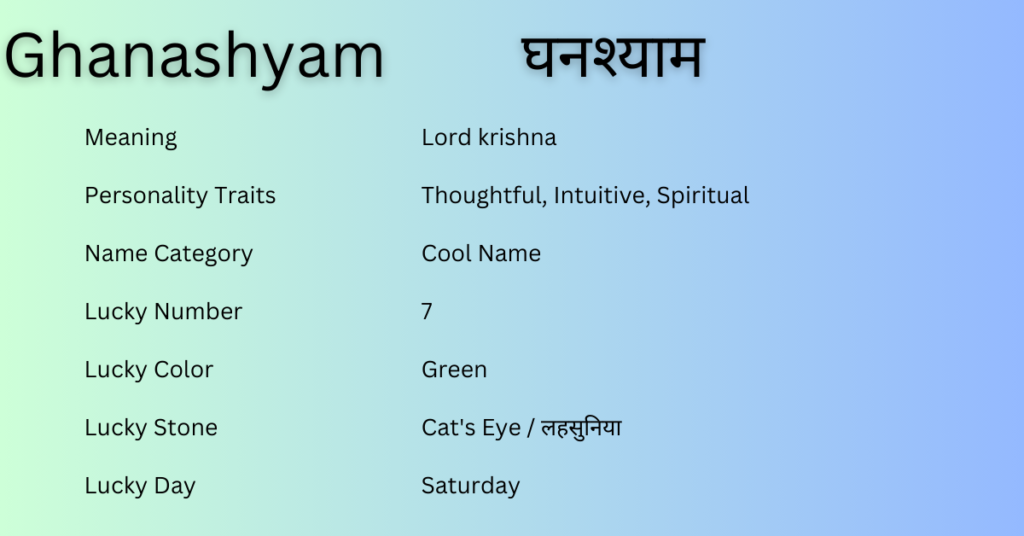 Ghanashyam