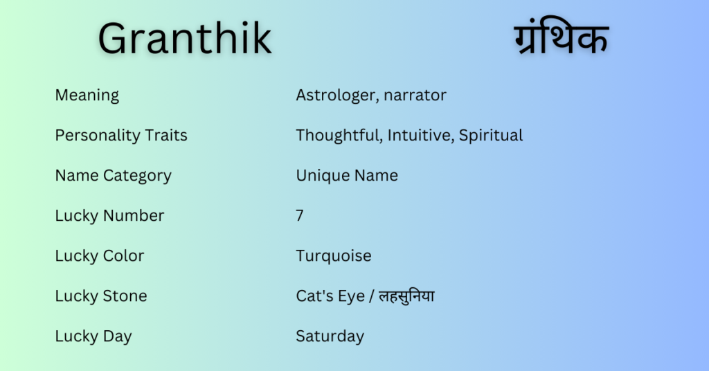 Granthik